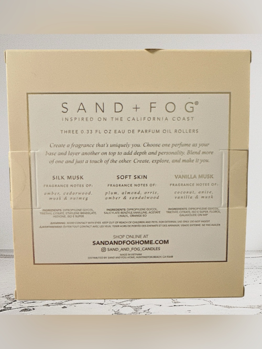 Sand + Fog Silk Musk, Soft Skin, Vanilla Musk Set - Picture 2 of 2